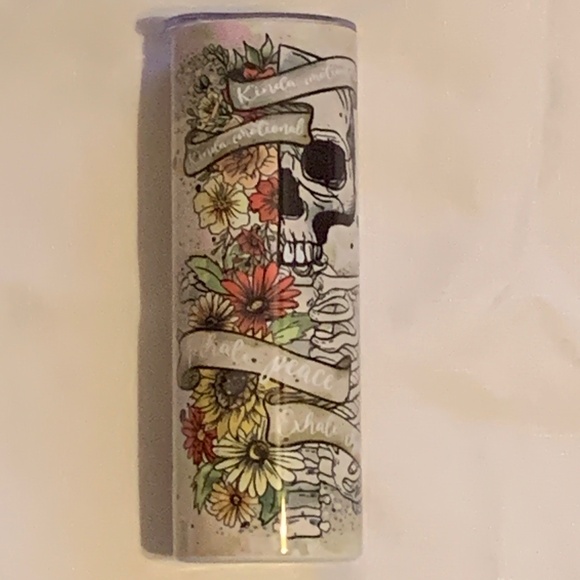 Unbranded Other - Floral Skull Tumbler (NWT)